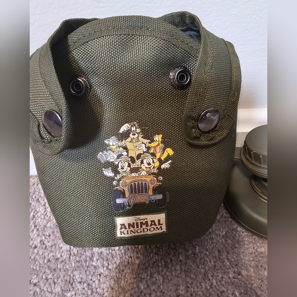 Disney Parks Animal Kingdom Mickey & Friends Safari Canteen 8" w Canvas Cover - Picture 4 of 9